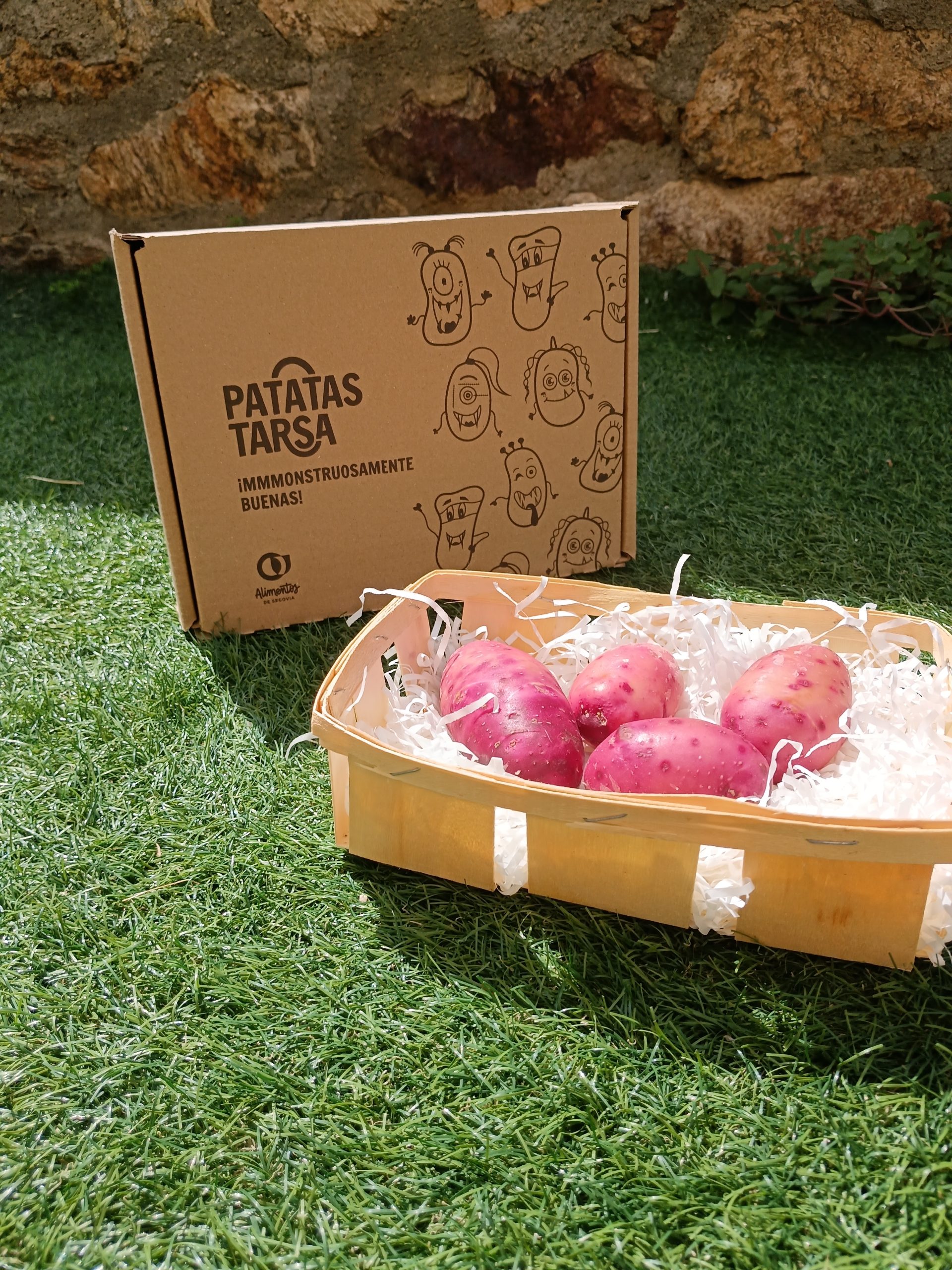 Caja de patata rosa 1 kg de Patatas Tarsa