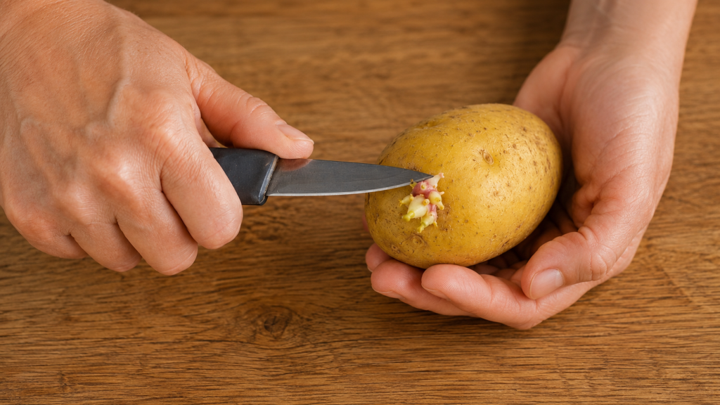 si brotan las patatas retira el brote