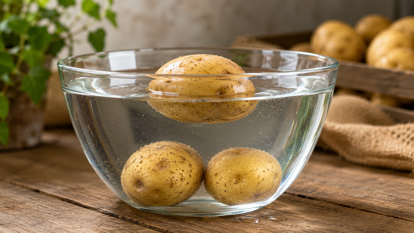 ¿Por qué una patatas se hunden y otras flotan?