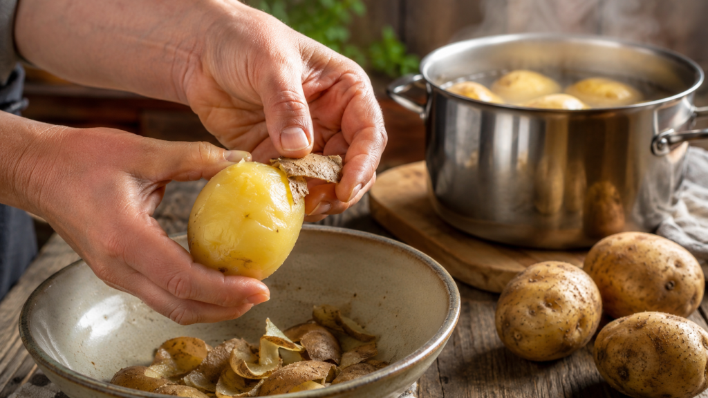 Pelar o no las patatas antes de cocerlas Patatas Tarsa