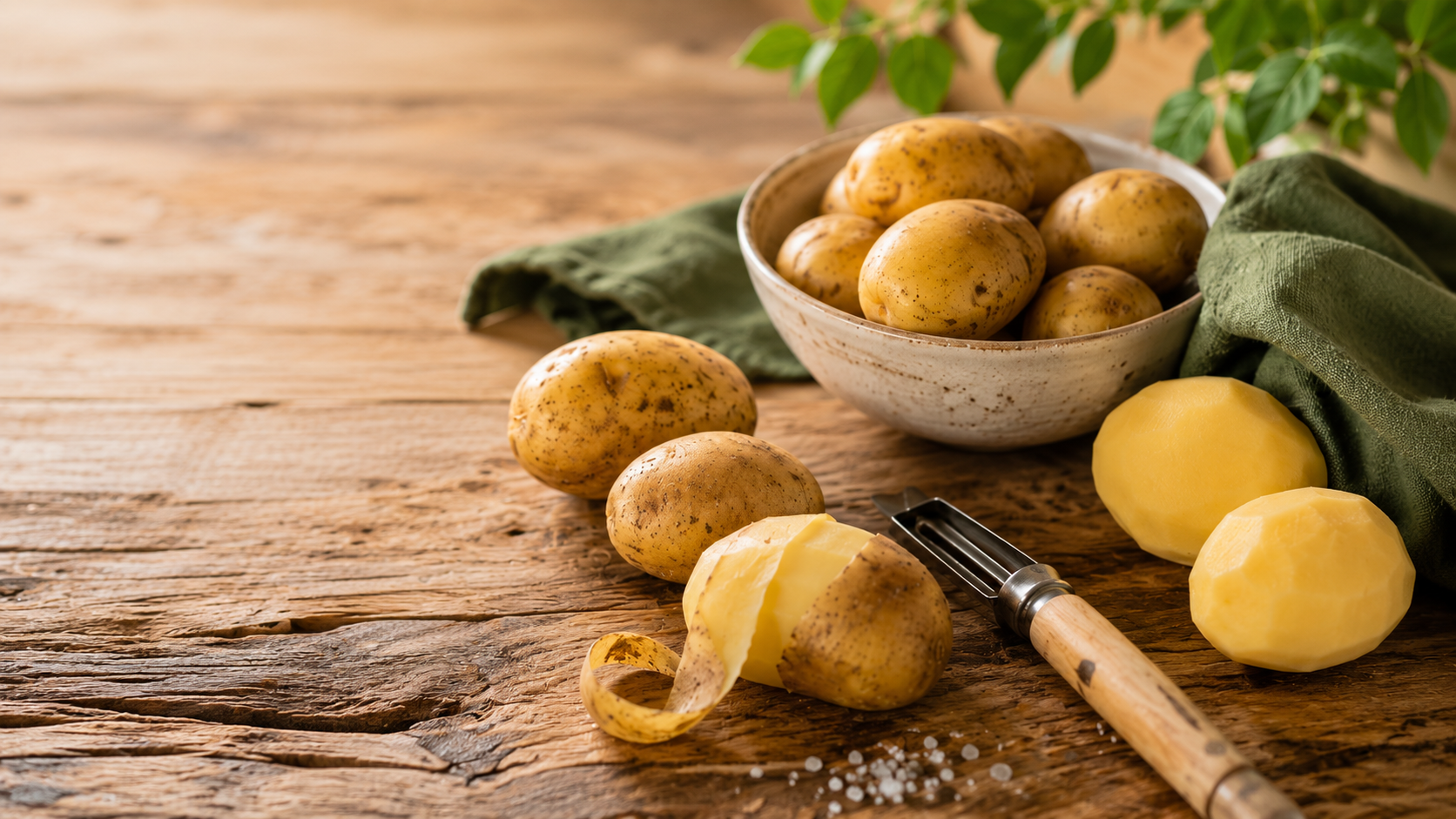 ¿Pelar las patatas antes de cocerlas?
