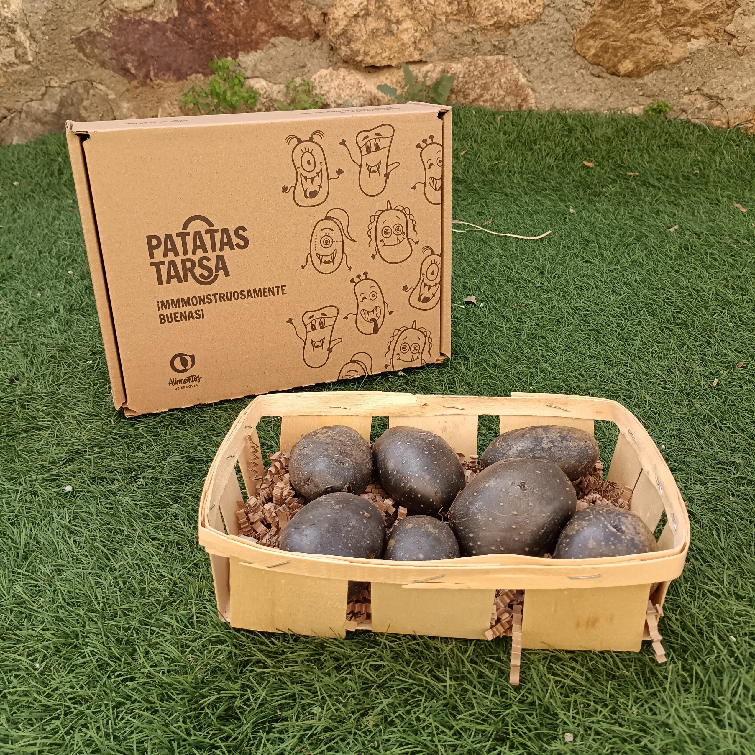 Patata violeta de patatas tarsa