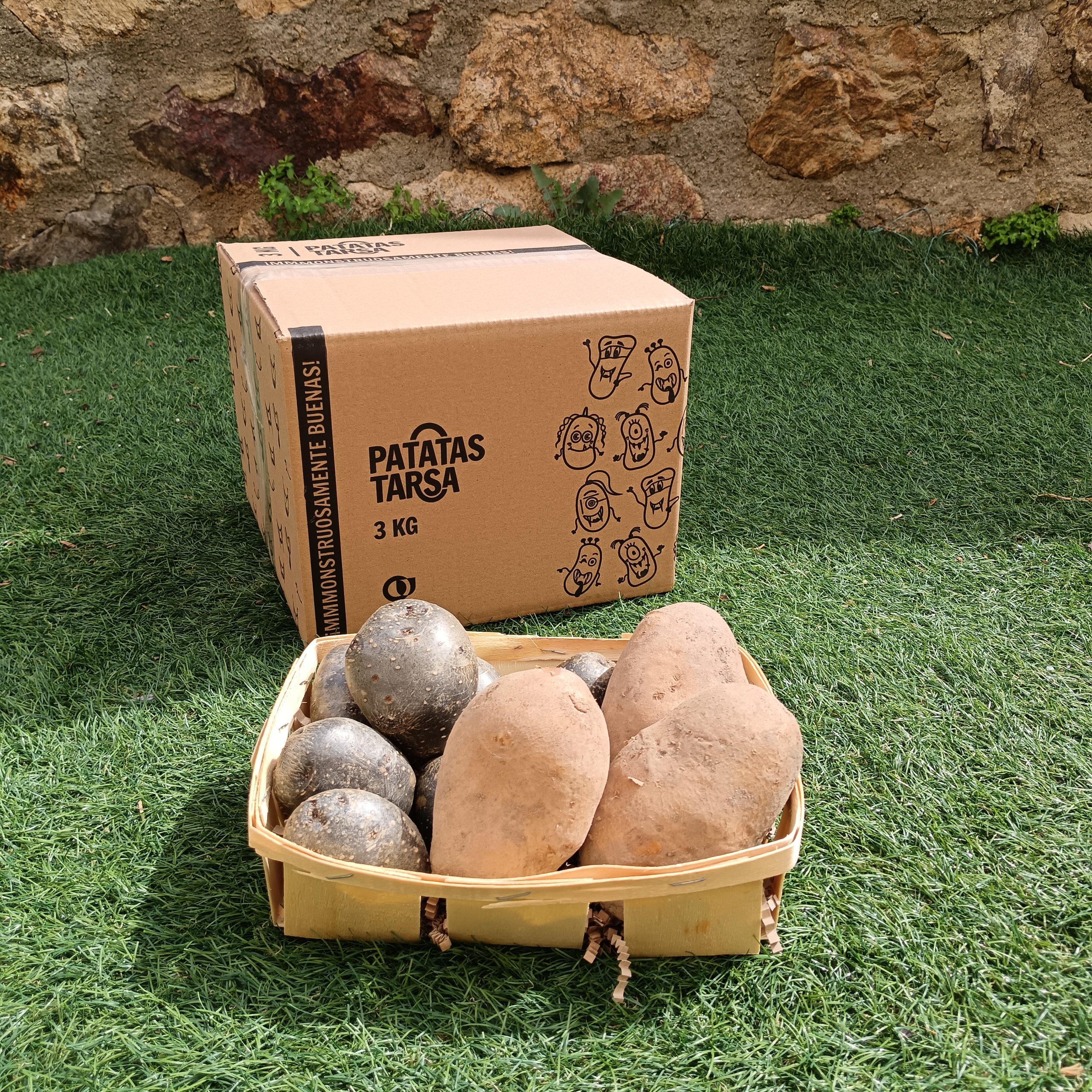 Caja Doble Sabor de Patatas Tarsa con patata violeta y patata agria