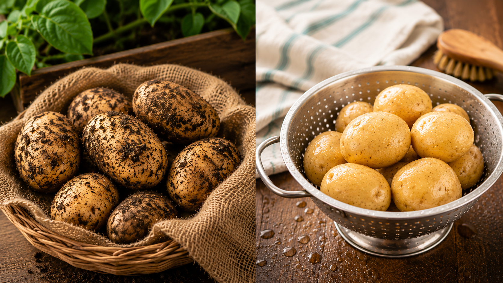 Patata lavada o sin lavar Patatas Tarsa