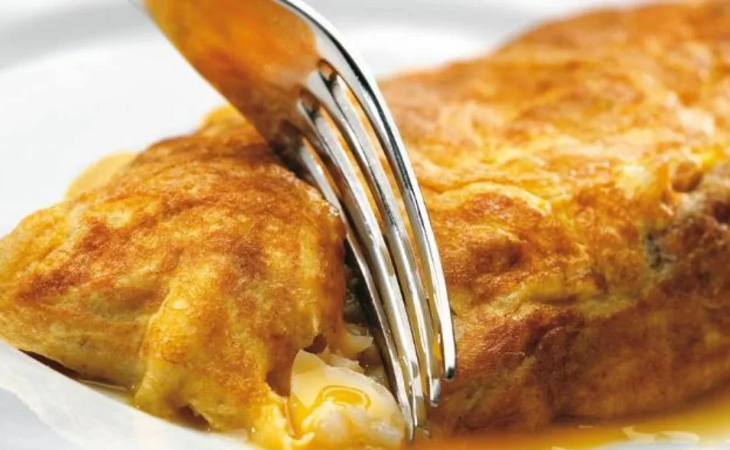 tortilla de patatas tarsa con bacalao de Martín Berasategui